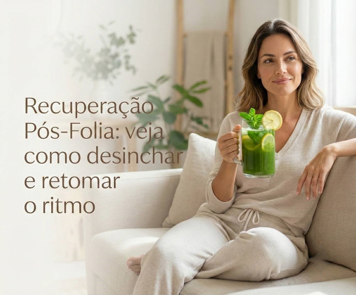Recuperação Pós-Folia: Como Desinchar, Regular o Metabolismo e Retomar o Ritmo com Mais Leveza