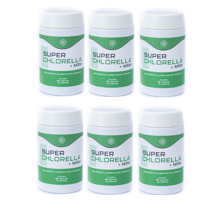 6 CHLORELLA com MSM: Desincha e Emagrece