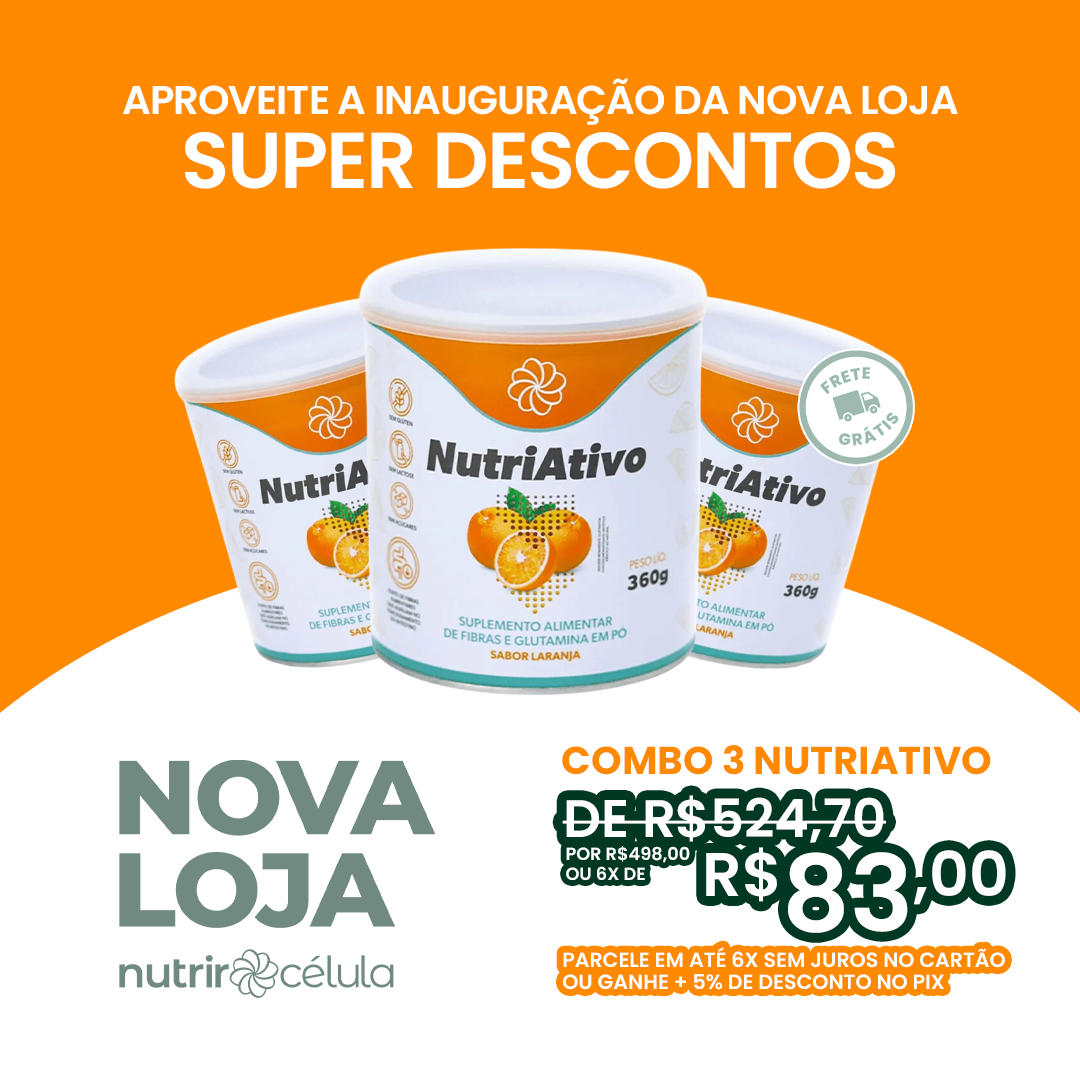 3 NUTRIATIVO: Completo para Regular o Intestino