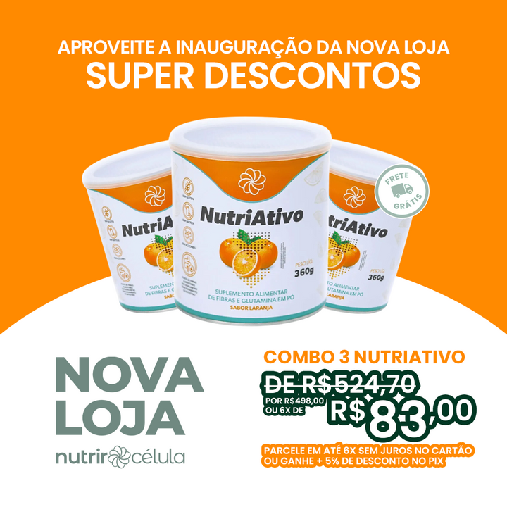 3 NUTRIATIVO: Completo para Regular o Intestino