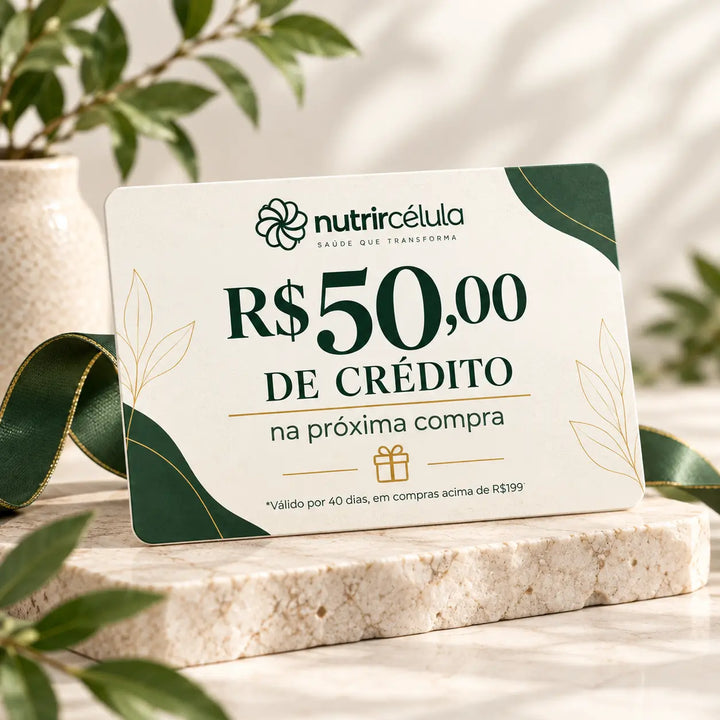 R$50,00 de Crédito para próxima compra