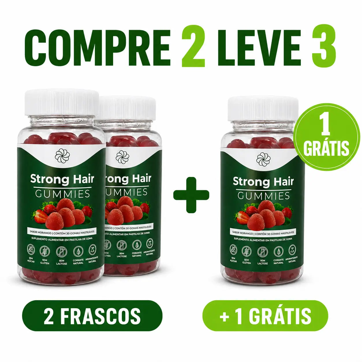 Compre 2 Leve 3 Strong Hair com Frete Grátis
