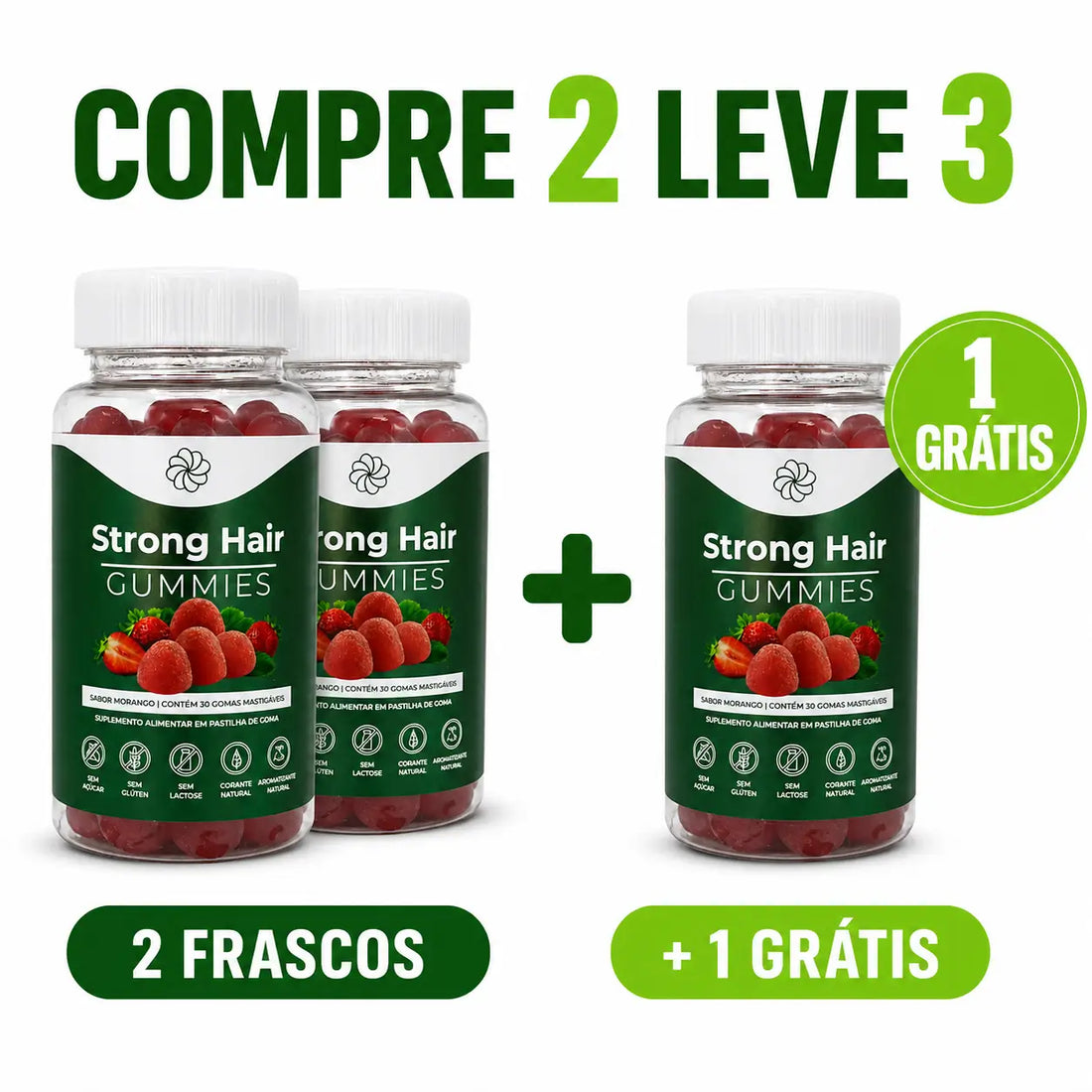 Compre 2 Leve 3 Strong Hair com Frete Grátis