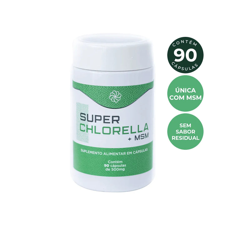 4 CHLORELLA com MSM: Desincha e Emagrece